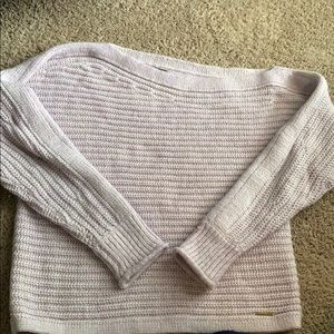 One shoulder lilac sweater